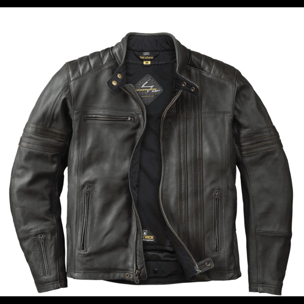 Get Stung Scorpion Leather Motorcycle Jacket